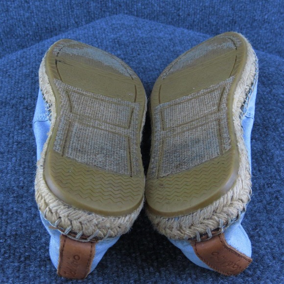 Jay & Mario Women Flat Shoes Blue Fabric Slip On Size 9 Medium (B, M) - Picture 7 of 8